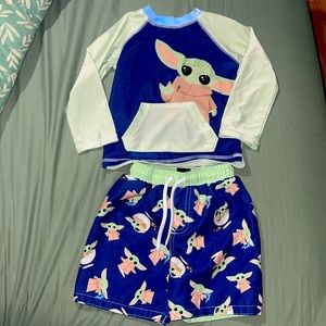 Toddler boy swim set